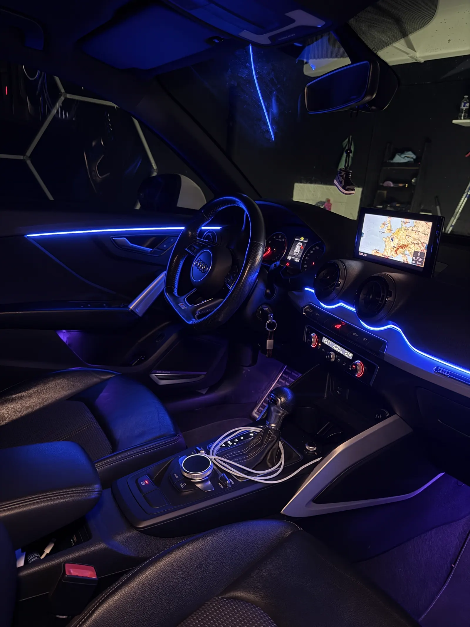 Audi Q2, LED d'ambiance