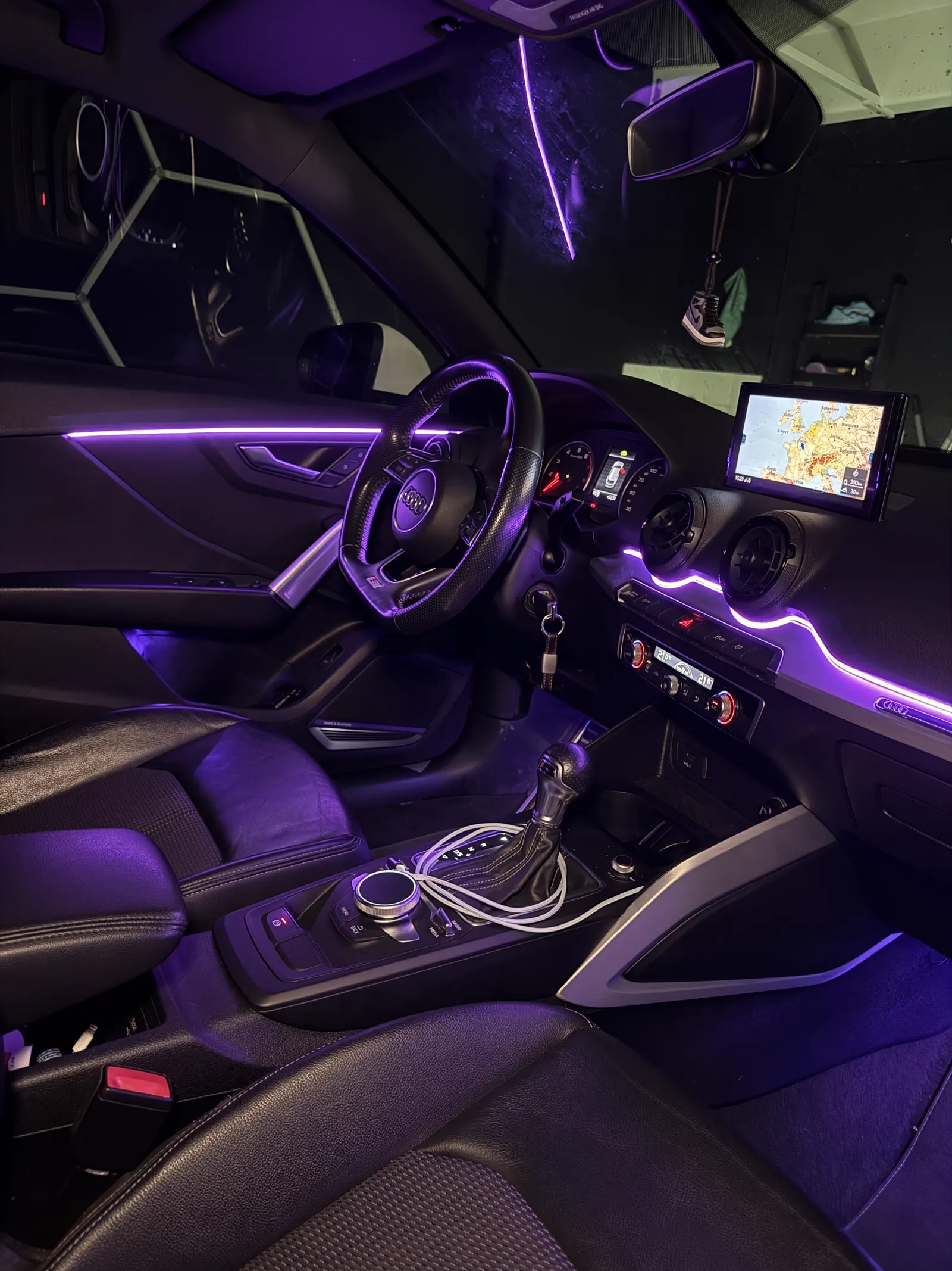 Audi Q2, LED d'ambiance