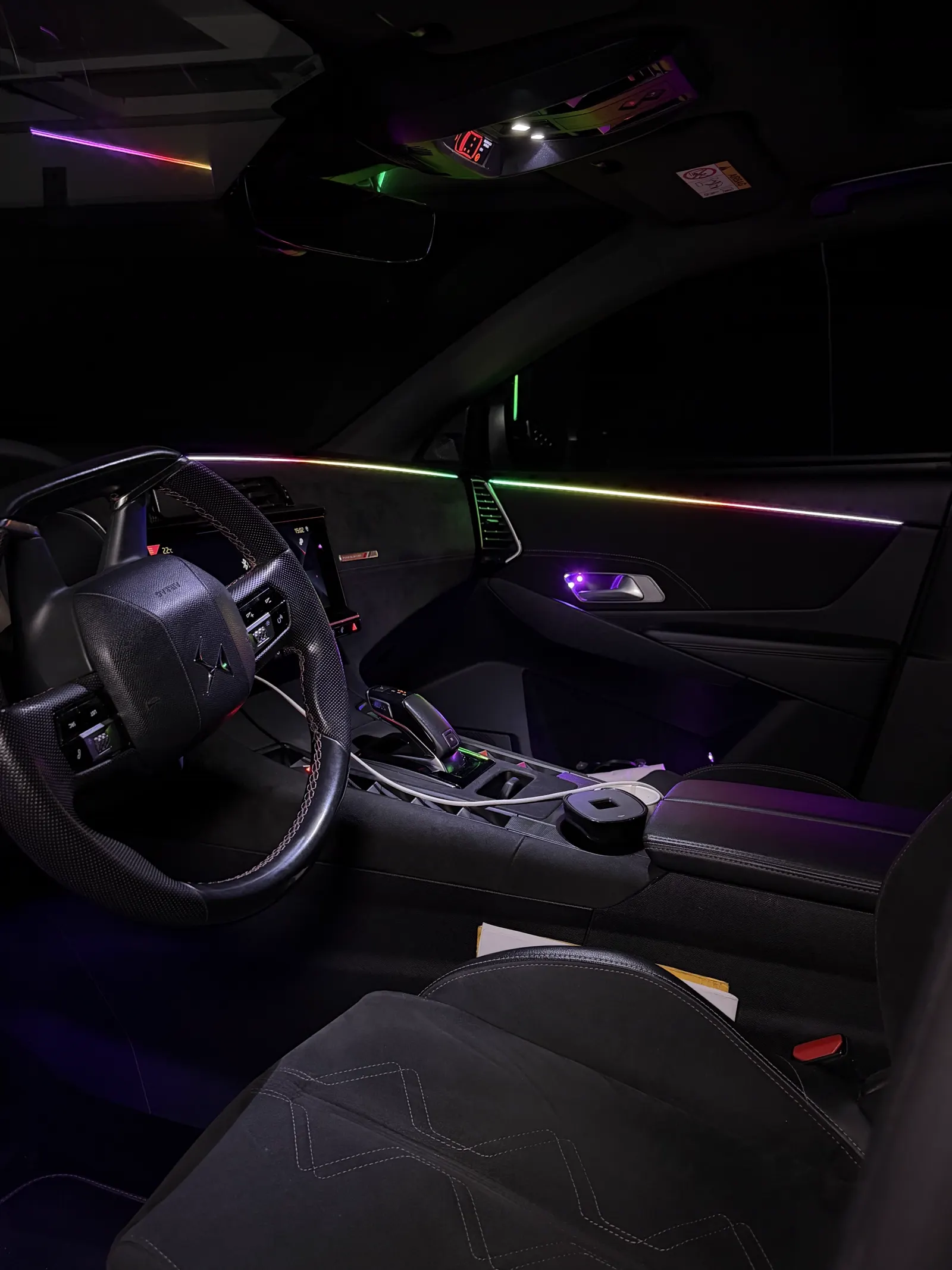 DS 7, LED d'ambiance