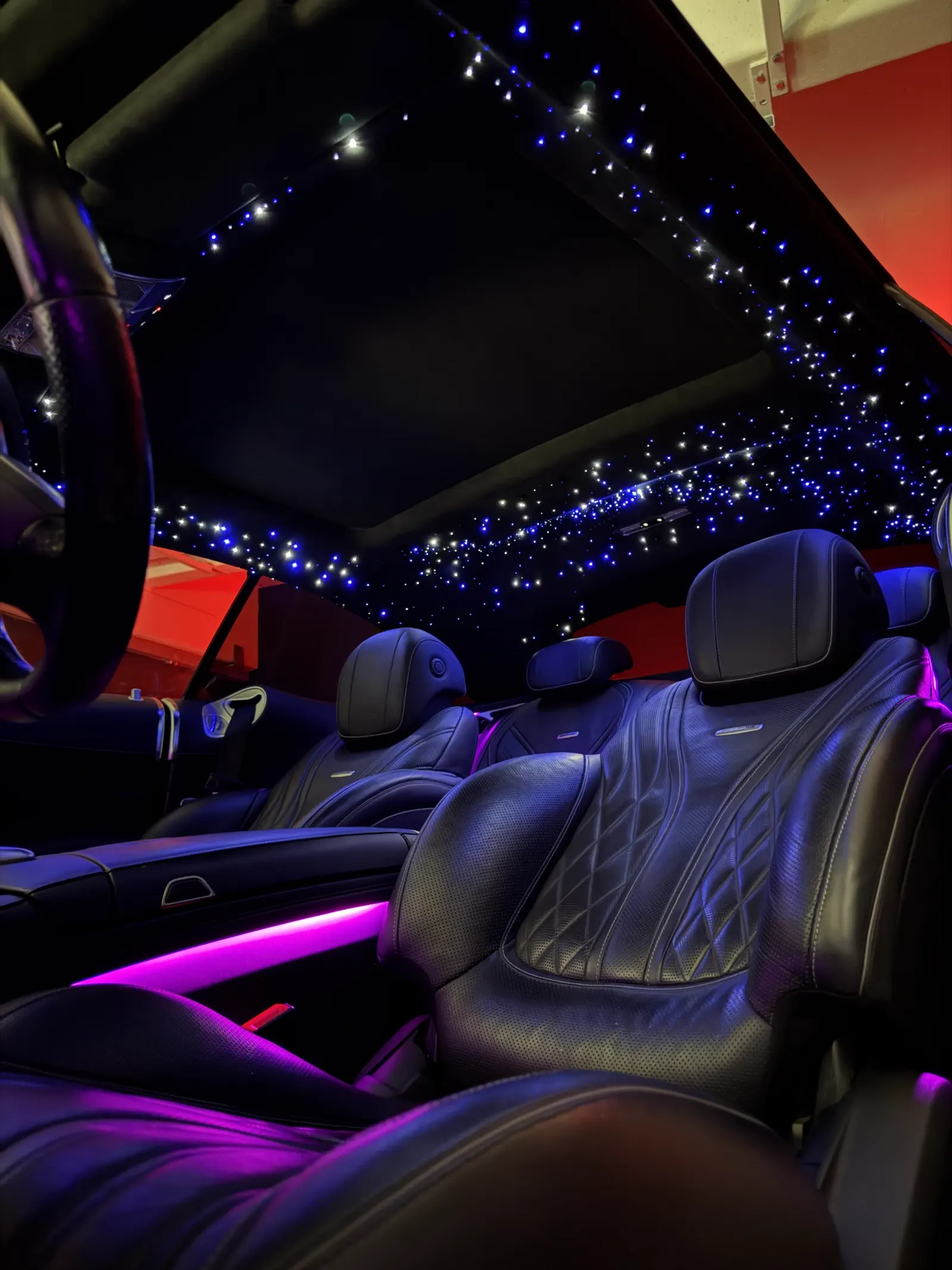 Mercedes Classe S, ciel étoilé